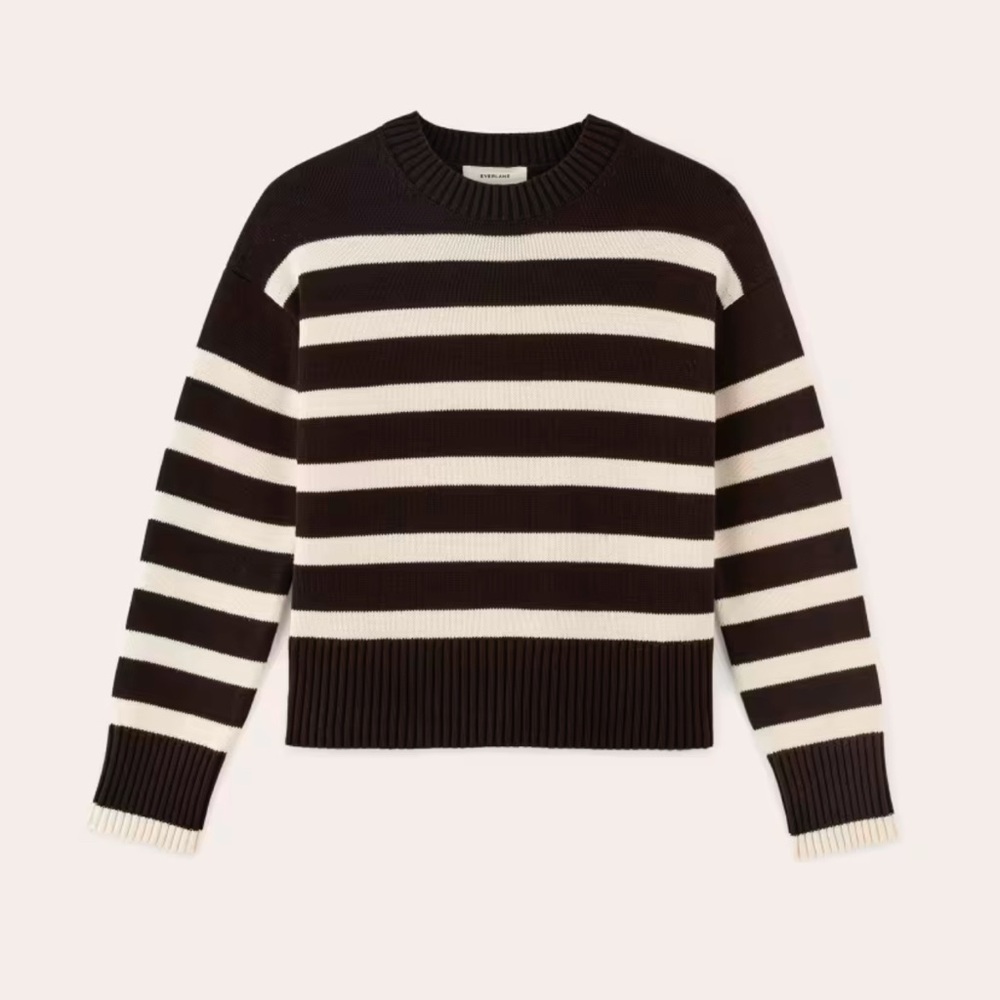 Everlane The Boxy Sweater in Everyday Cotton Size Small